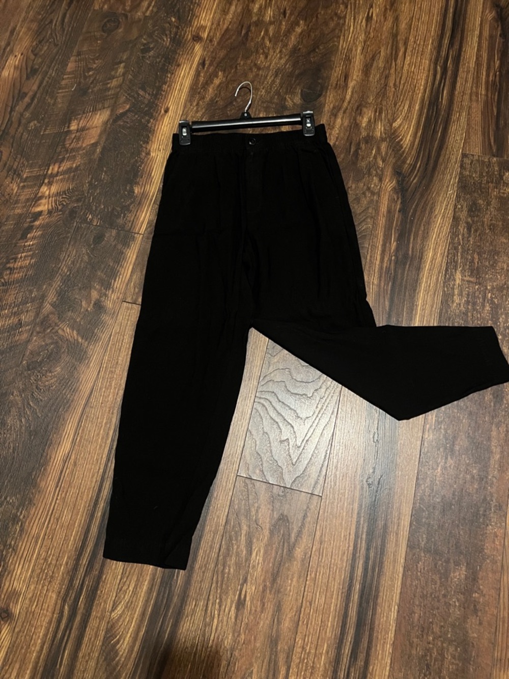 Madewell Men's Black Relaxed Elastic-Waist Pants